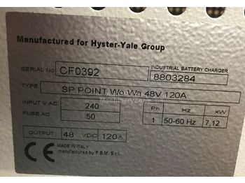  Hyster Charger 48V single phase 120A - Elektros sistema