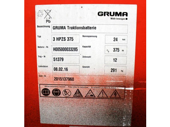 Akumuliatorius GRUMA 24 Volt 3 PzS 375 Ah: foto 5