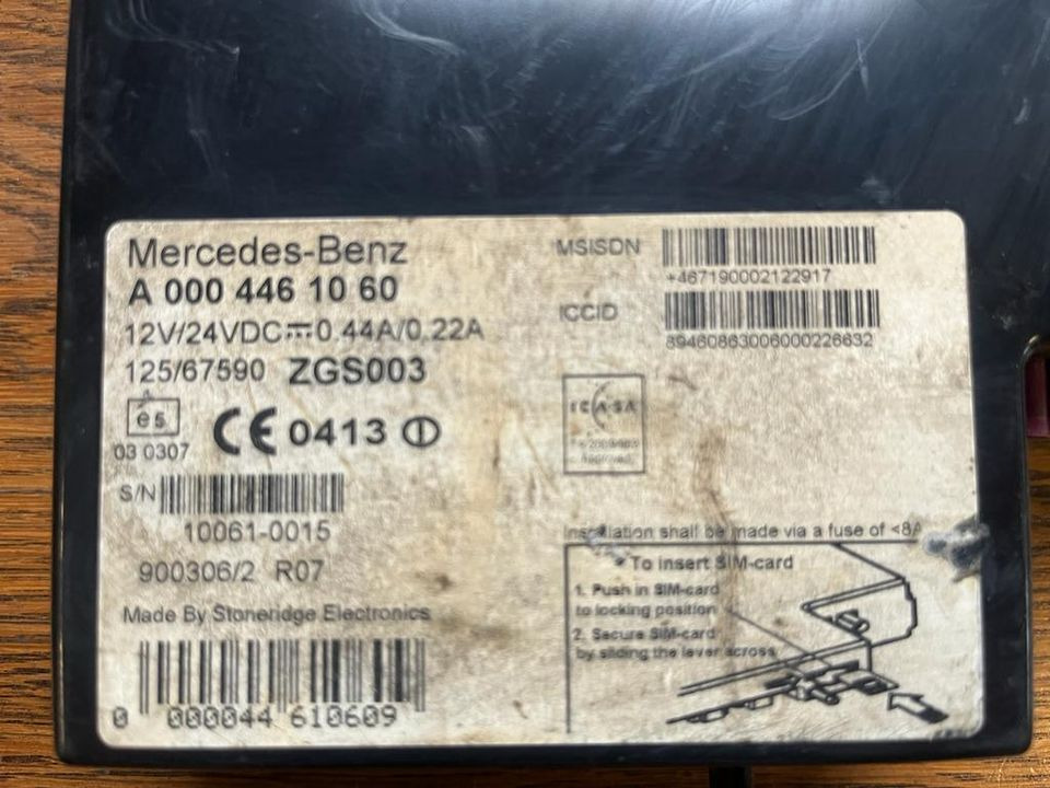 Tachografas - Sunkvežimis Mercedes-Benz Actros MP4 Tachograph FLEETBOARD A0004461060: foto 2