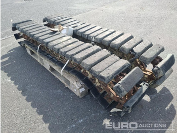  Set of Rubber Block Steel Tracks to suit Hitachi ZX29U-3 - Vikšrai