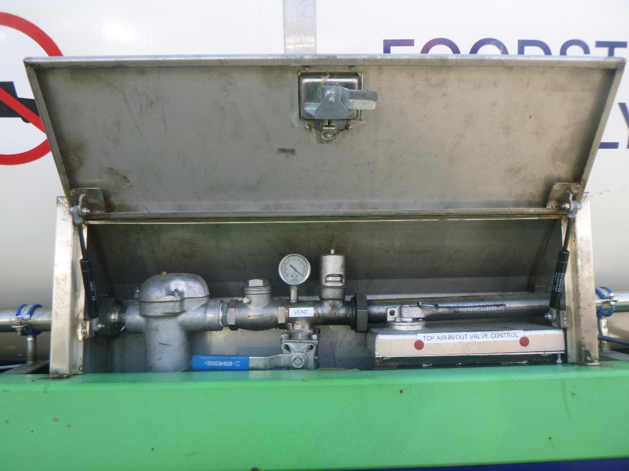 Tank konteineris, Puspriekabė Danteco Food tank container inox 20 ft / 25 m3 / 1 comp: foto 10