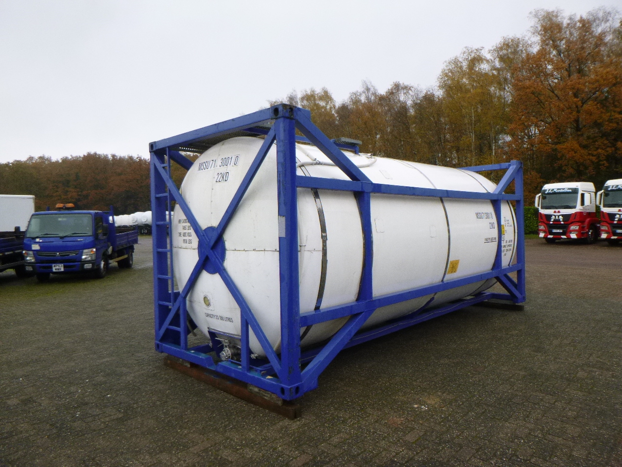 Tank konteineris, Puspriekabė M Engineering Chemical tank container inox 20 ft / 23 m3 / 1 comp: foto 4