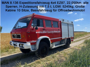 MAN 8.136 4x4 Expeditionsmobil H-Zulassung 7,5t - Mikroautobusas kemperis