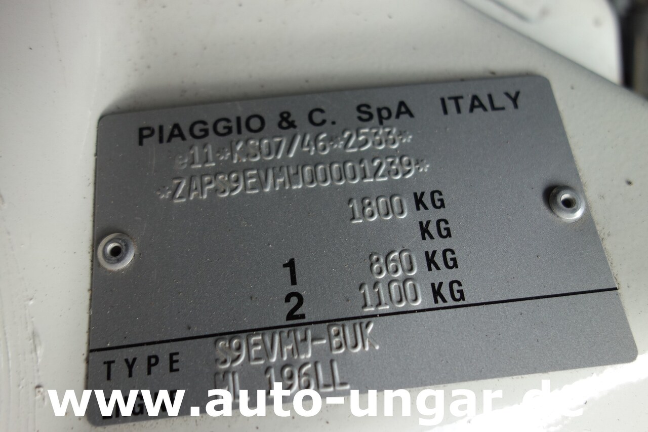 Mažas furgonas, Elektrinis furgonas Piaggio Porter Electric Extra Kastenwagen Elektro Dachträger: foto 18