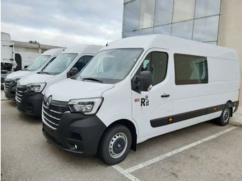 Nauja Krovininis mikroautobusas, Komercinis automobilis su dviguba kabina Renault Master L3H2 7-Sitz DoKa Kasten 180 / VOLL: foto 1