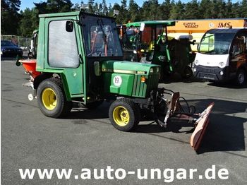 JOHN DEERE 855 4x4 Kommunaltraktor Winterdienst Schild Streuer - Komunalinis traktorius