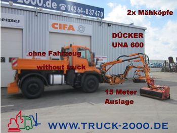 Komunalinė/ Specializuota technika UNIMOG Dücker UNA600 Böschungsmäher 2 Mähköpfe-15 Meter: foto 1