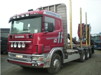 Scania 124 8X4 - Miško priekaba