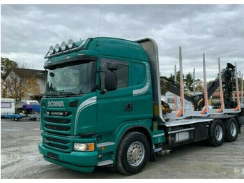 Miško priekaba Scania R480 Holztransporter Euro 5 Kesla m. Menke -Janzen Exte (45): foto 1