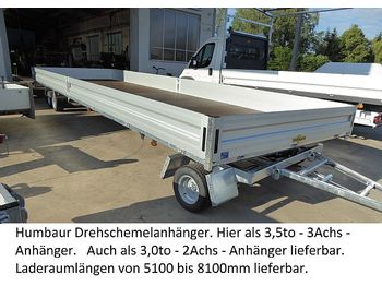 Nauja Automobilinė priekaba Humbaur - HD355124 Serie 8400 3-Achser 3,5to Drehschemel: foto 1