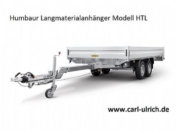 Nauja Platforminė/ Bortinė priekaba Humbaur - Langmaterialanhänger HTL266121 mit Rohrzugdeichsel: foto 1