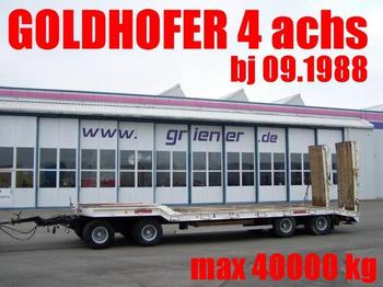 Goldhofer TU4 2 x 2 31/80 BLATT / HYDR. RAMPEN 40 TO. max - Žemo profilio platforma priekaba