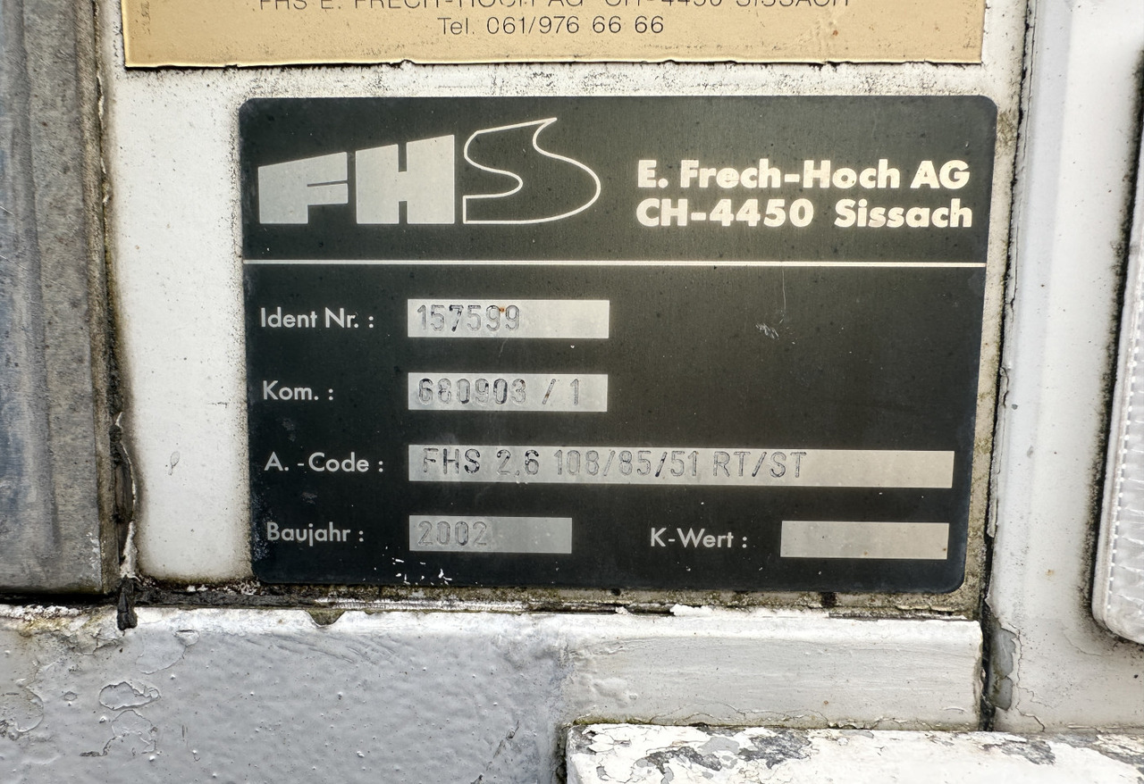 Refrižeratorius puspriekabė 2002 Frech-Hoch FHS22T box: foto 12