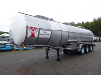 Puspriekabė cisterna pervežimui chemikalų Burg Chemical / Food tank inox 36 m3 / 3 comp / ADR valid 03/2021: foto 1