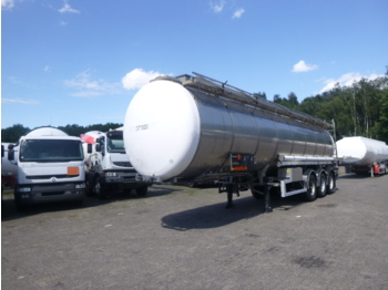 Puspriekabė cisterna pervežimui chemikalų Burg Chemical tank inox 37.5 m3 / 1 comp: foto 1