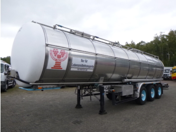 Puspriekabė cisterna pervežimui maisto produktų Burg Food / chemical tank inox 30.3 m3 / 1 comp: foto 1