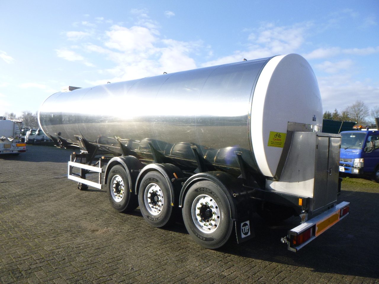 Puspriekabė cisterna pervežimui maisto produktų Clayton Food tank inox 30 m3 / 1 comp: foto 3