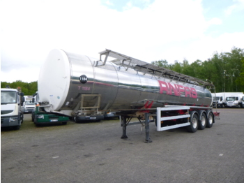 Puspriekabė cisterna pervežimui chemikalų Crane Fruehauf Chemical tank inox 30 m3 / 1 comp: foto 1