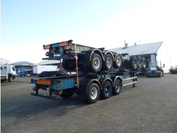 Konteineris-vežimus/ Sukeisti kūną puspriekabė Crane Fruehauf Stack - 3 x container trailer 20-20-30-40 ft: foto 4