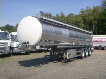 Puspriekabė cisterna pervežimui chemikalų Dijkstra Chemical tank inox 37.5 m3 / 5 comp: foto 1