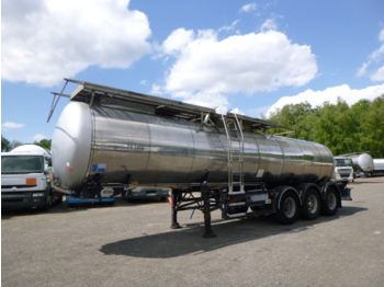 Puspriekabė cisterna pervežimui maisto produktų Feldbinder Food tank inox 23.5 m3 / 1 comp + pump: foto 1