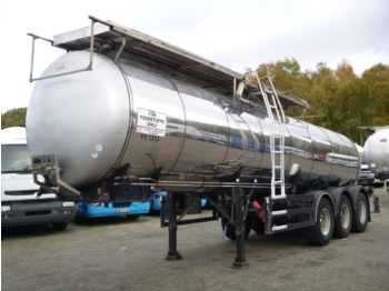 Puspriekabė cisterna pervežimui maisto produktų Feldbinder Food tank inox 23 m3 / 1 comp: foto 1