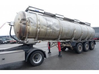 Puspriekabė cisterna Feldbinder TSA 30.30-1 Chemietank  30.000 Liter, 4-Kammern, Unfallfahrzeug: foto 1