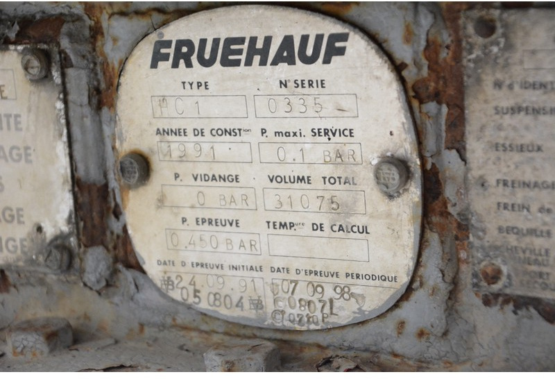Puspriekabė cisterna Fruehauf Bitumen tank trailer: foto 7