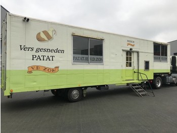 Netam-Fruehauf Foodtruck / Mobiel Cafetaria -Lunchroom / Food Truck (B/E rijbewijs) inclusief DAF trekker - Furgonas puspriekabė