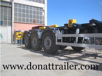 DONAT Container Chassis Semitrailer - Extendable - Konteineris-vežimus/ Sukeisti kūną puspriekabė