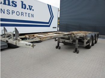 Kromhout 3-ass.containerchassis HC - Konteineris-vežimus/ Sukeisti kūną puspriekabė