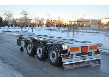 Konteineris-vežimus/ sukeisti kūną puspriekabė OZGUL TELESCOBIC HIGH CUBE CONTAINER CHASSIS