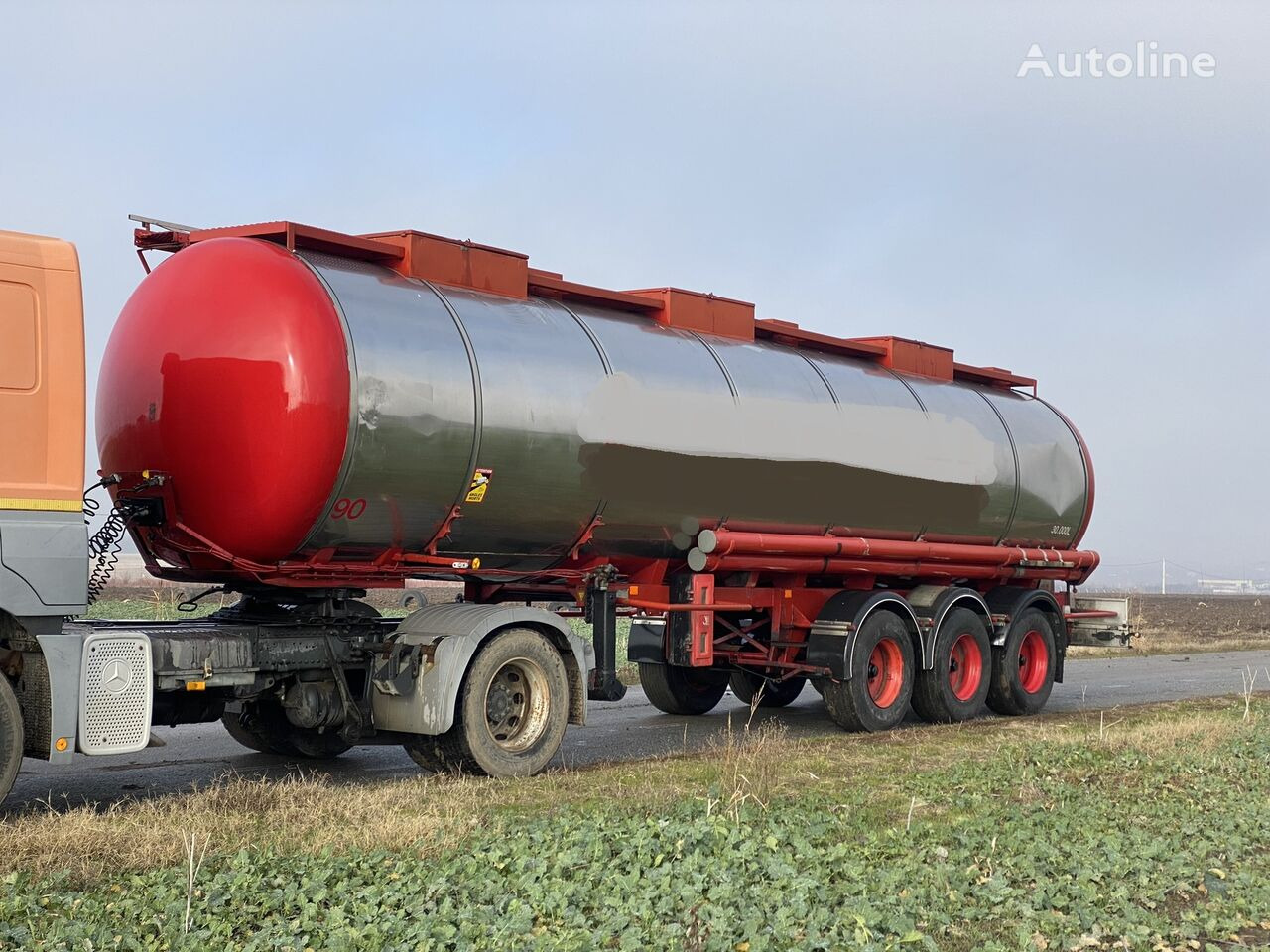 Puspriekabė cisterna pervežimui maisto produktų LAG cisterna - chimice - INOX ALIMENTAR - agricultura: foto 2