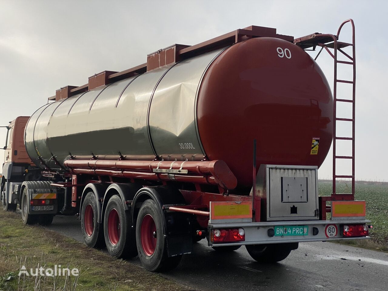 Puspriekabė cisterna pervežimui maisto produktų LAG cisterna - chimice - INOX ALIMENTAR - agricultura: foto 9