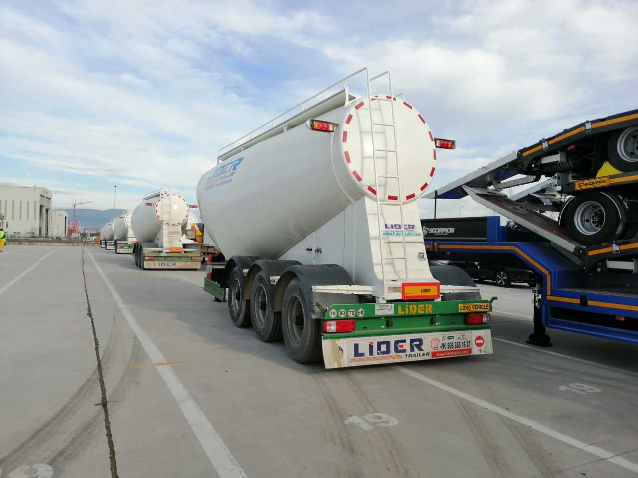 Nauja Puspriekabė cisterna pervežimui cementas LIDER 2023 MODEL NEW CEMENT TANKER: foto 19