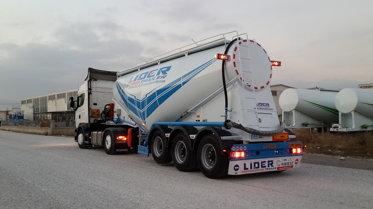 Nauja Puspriekabė cisterna pervežimui cementas LIDER 2023 MODEL NEW CEMENT TANKER: foto 14