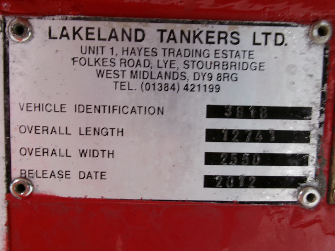 Puspriekabė cisterna pervežimui kuro Lakeland Fuel tank alu 42.8 m3 / 6 comp + pump: foto 24