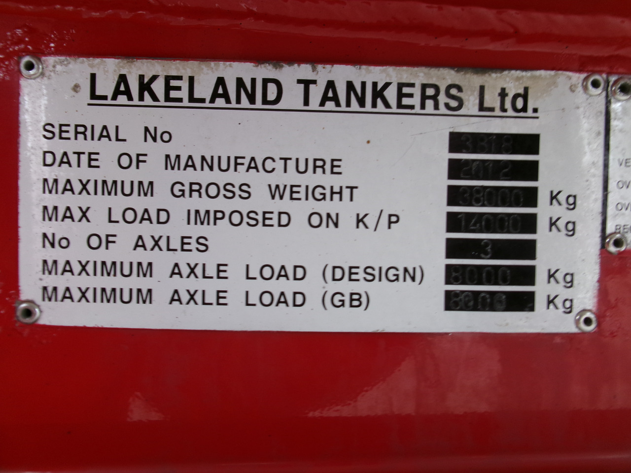 Puspriekabė cisterna pervežimui kuro Lakeland Fuel tank alu 42.8 m3 / 6 comp + pump: foto 23