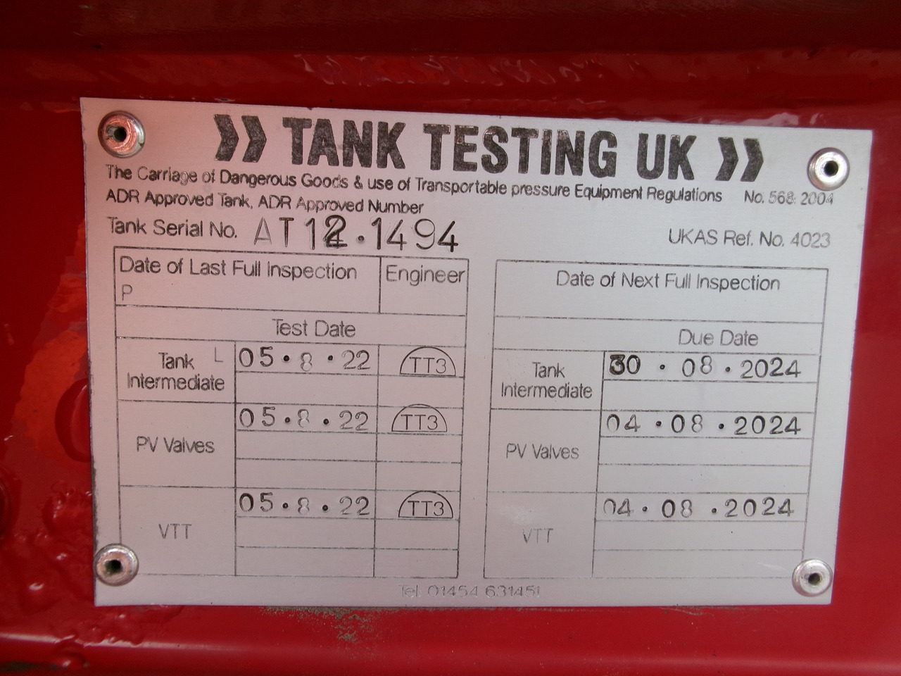 Puspriekabė cisterna pervežimui kuro Lakeland Fuel tank alu 42.8 m3 / 6 comp + pump: foto 20