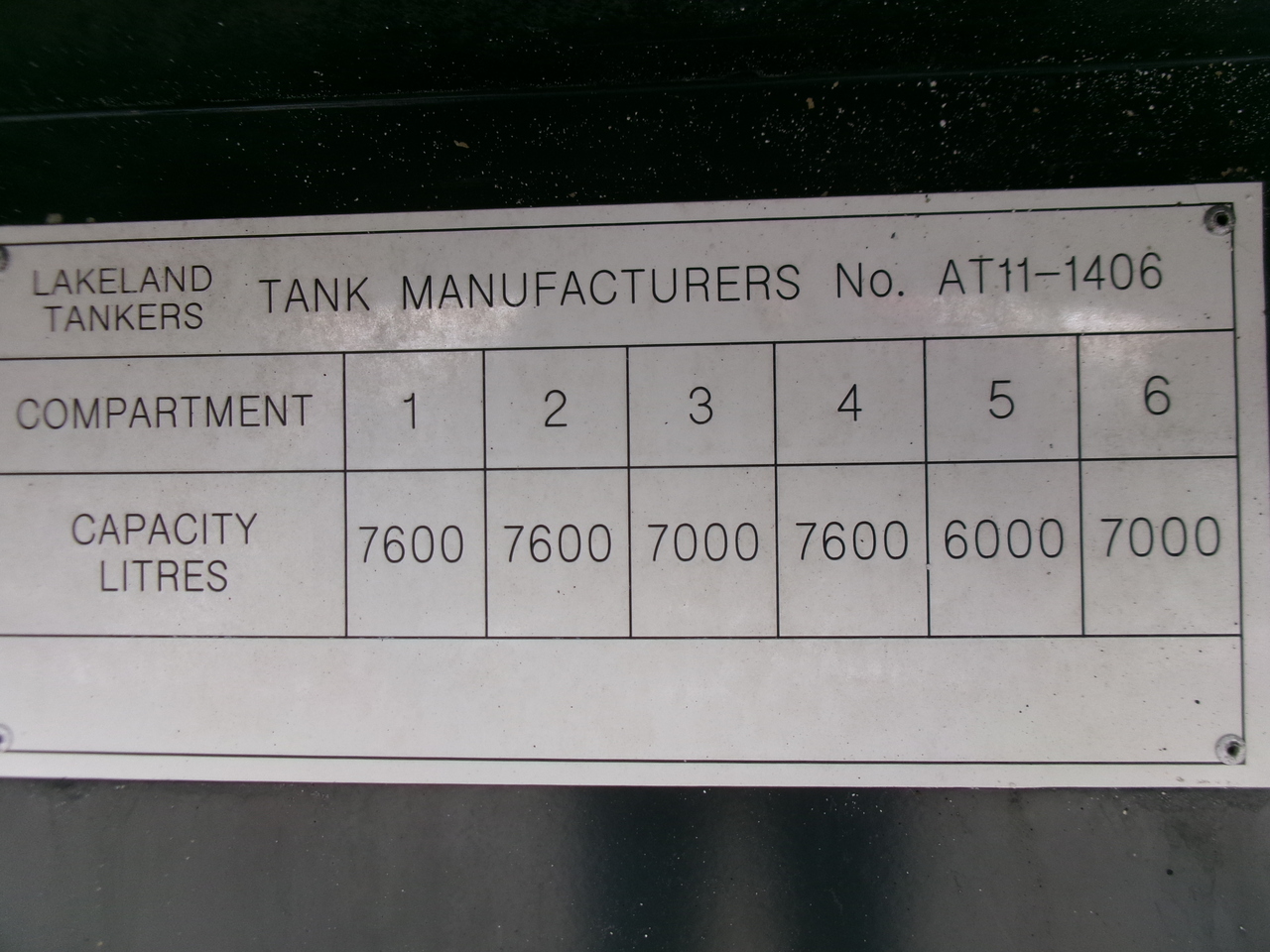 Puspriekabė cisterna pervežimui kuro Lakeland Fuel tank alu 42.8 m3 / 6 comp + pump: foto 36