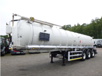 Puspriekabė cisterna Lakeland Vacuum tank alu 32 m3 / 1 comp + pump: foto 1