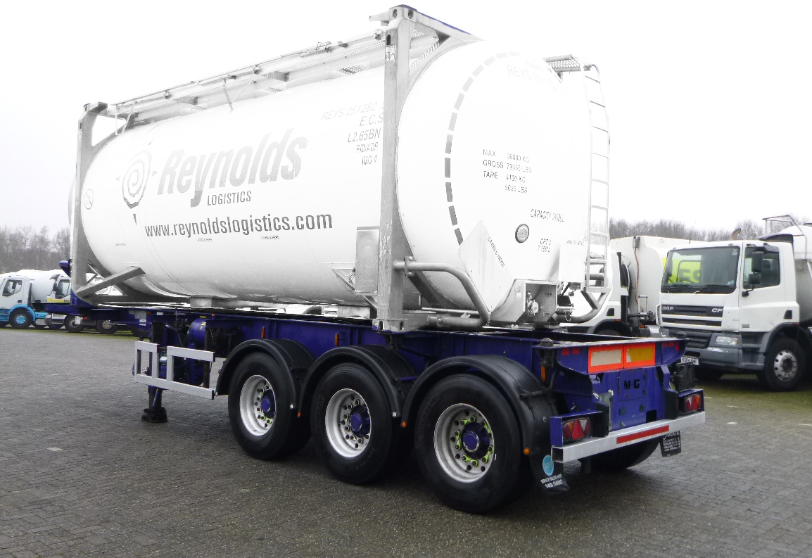 Konteineris-vežimus/ Sukeisti kūną puspriekabė M & G 3-axle container trailer 20-30 ft: foto 3