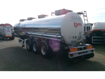 Puspriekabė cisterna pervežimui chemikalų Magyar Chemical tank inox 29.8 m3 / 1 comp: foto 3