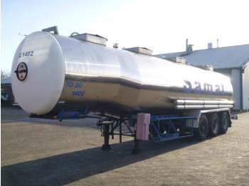 Puspriekabė cisterna pervežimui chemikalų Magyar Chemical tank inox 33 m3 / 4 comp.: foto 1