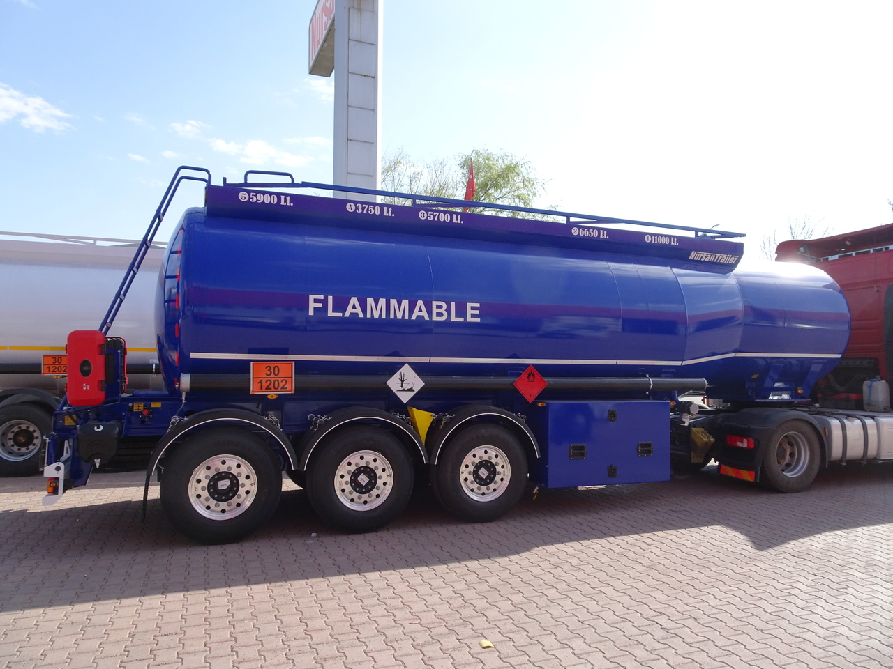 Nauja Puspriekabė cisterna pervežimui kuro NURSAN Aluminium Fuel Tanker: foto 6