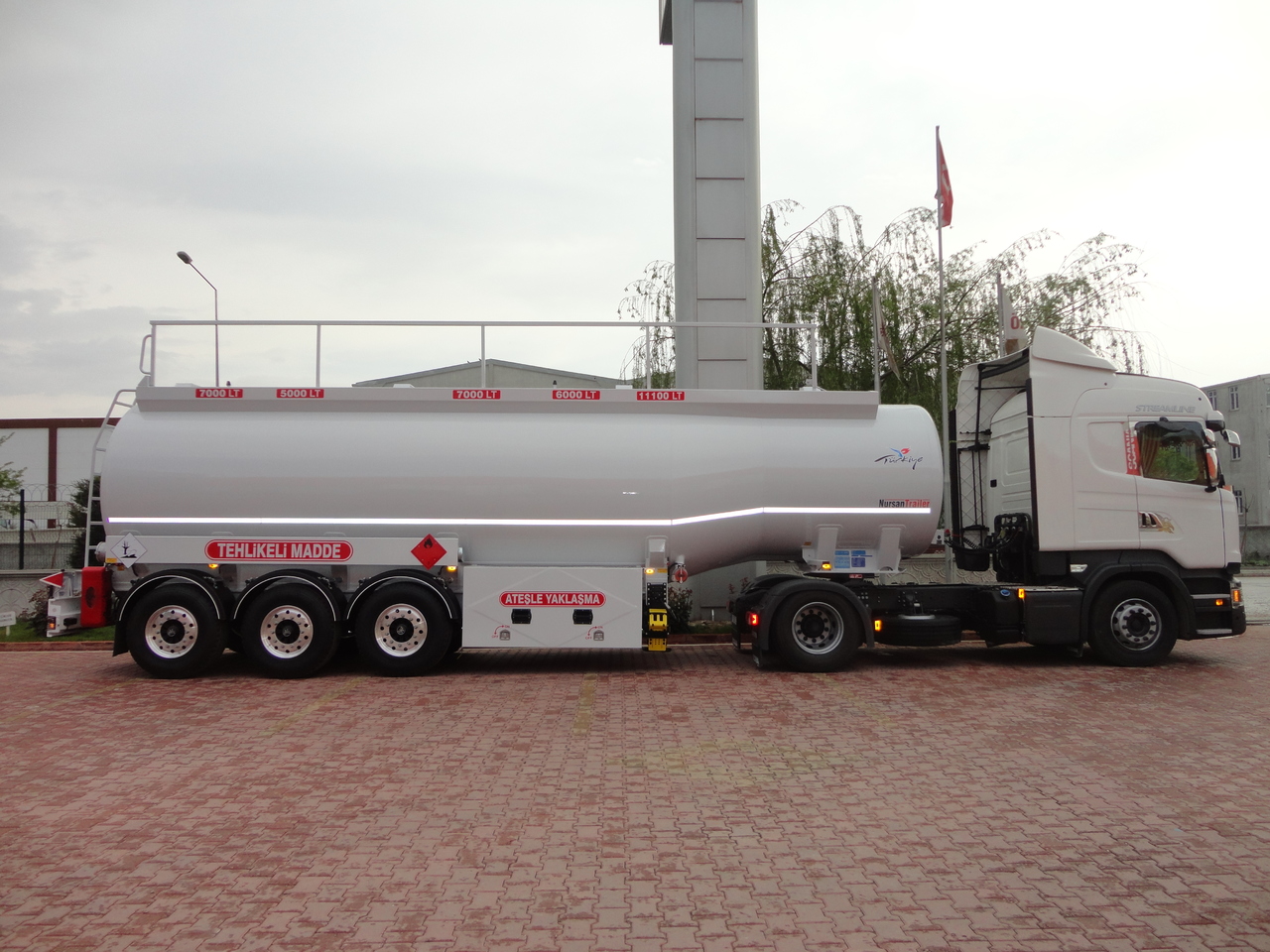 Nauja Puspriekabė cisterna pervežimui kuro NURSAN Aluminium Fuel Tanker: foto 8