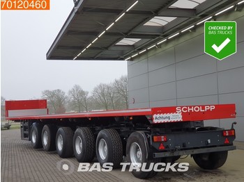 ES-GE 6-Axle Ballast trailer 85.000 GVW 5x Lenkachse 2x Liftachse Hardholz-Boden - Platforminė/ Bortinė puspriekabė