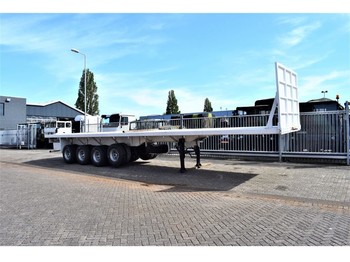 TMH flatbed 65 tons payload, 4 x BPW leaf spring suspensi - Platforminė/ Bortinė puspriekabė