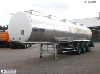 BSLT Chemical tank inox 33 m3 / 1 comp - Puspriekabė cisterna