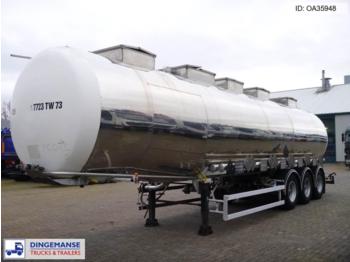 BSLT Chemical tank inox 37.8 m3 / 5 comp. - Puspriekabė cisterna